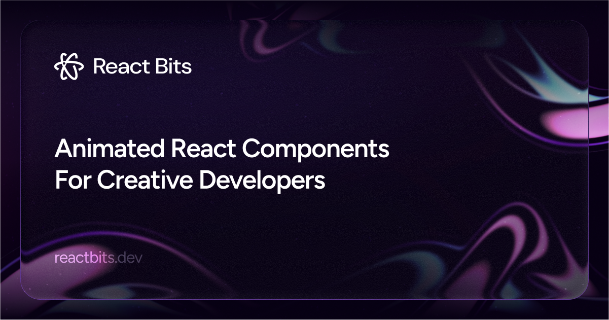 React Bits Animated UI Components For React